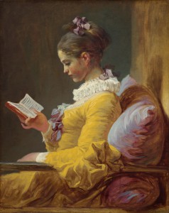 dívka s knihou