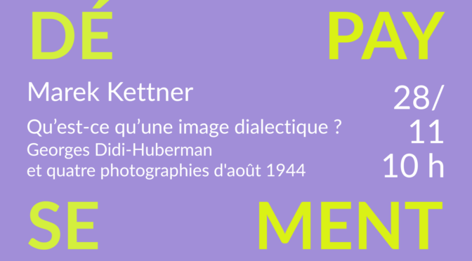 Qu’est-ce qu’une image dialectique ?